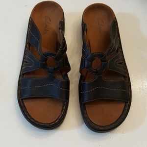 Clark's Comfort Sandals size 7 Brown Leather